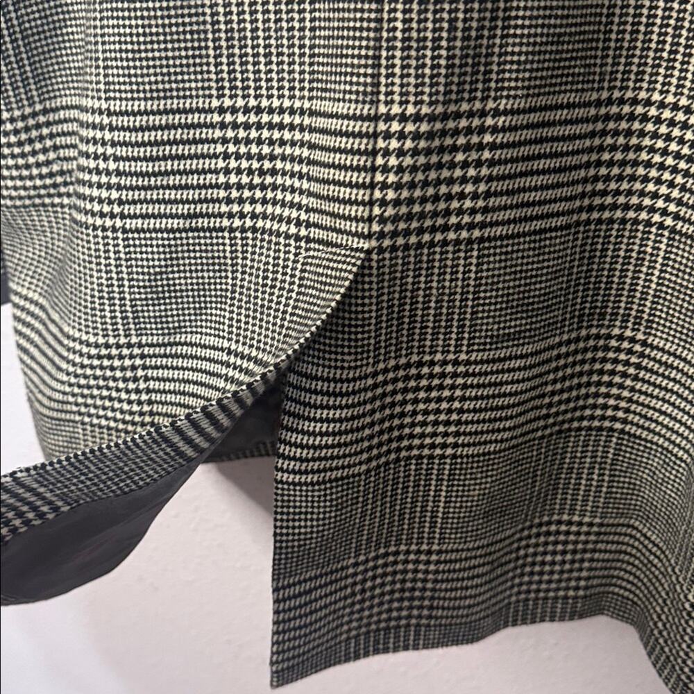 Vagabond Women Black/White Herringbone Oversized Boyfriend Cotton Blend Blazer M - Picture 8 of 10